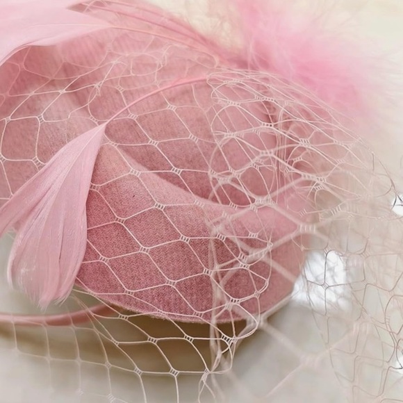 Fascinators Hat Women Tea Party Pillbox Veil Cocktail Mesh Hat Elegant - Picture 6 of 6